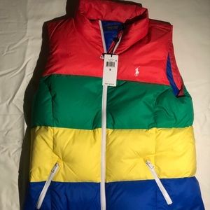 Multi colored Polo Ralph Lauren winter vest